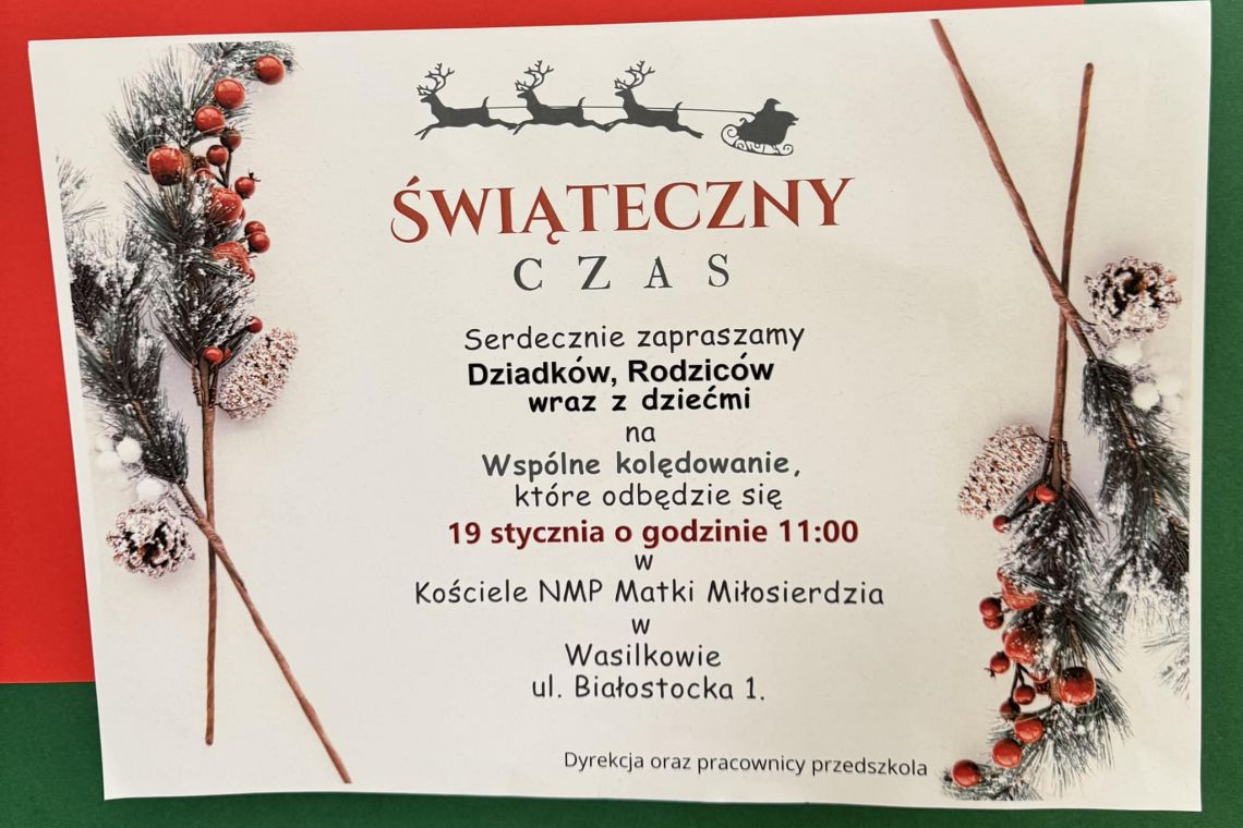 Zapraszamy do kolędowania!